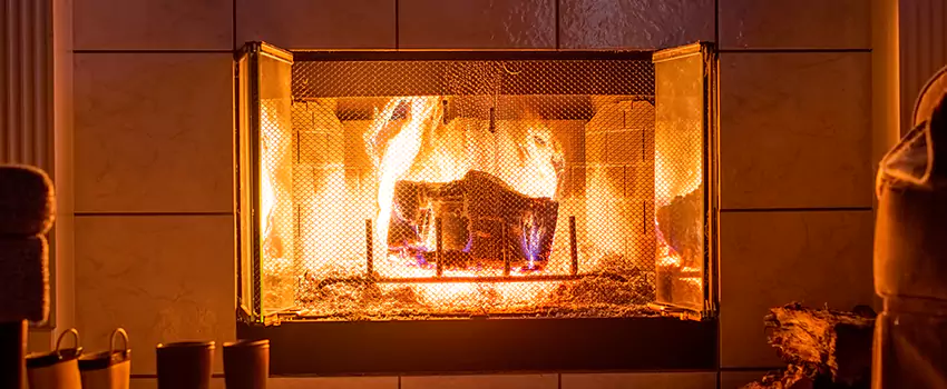 Mendota Hearth Landscape Fireplace Installation in Bethany, Oklahoma