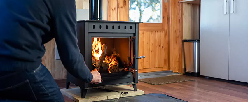 Open Hearth Wood Fireplace Installation in Bethany, OK
