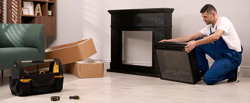 Old Rusted Metal Fireplace Repair And Replacement in Bethany, OK